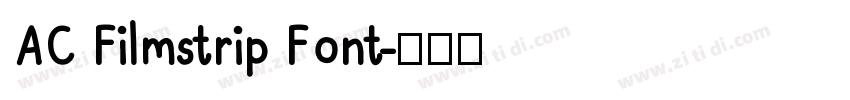 AC Filmstrip Font字体转换